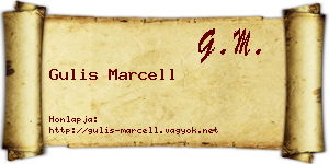 Gulis Marcell névjegykártya
